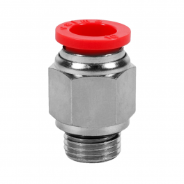 QP-AD-08-G38 Фитинг прямой, 8мм x G 3/8 (наруж.резьба)