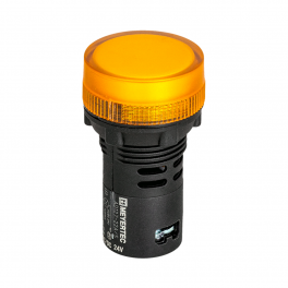 Сигнальная LED лампа, желтый, 24V AC/DC IP65 MT22-SA15
